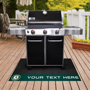 Oakland Athletics Personalized Grill Mat