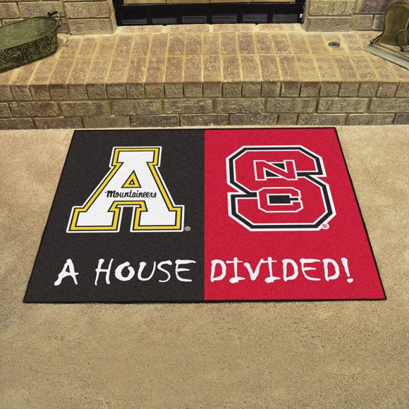 Appalachian State University/North Carolina State University House Divided Mat