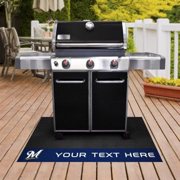 Milwaukee Brewers Personalized Grill Mat