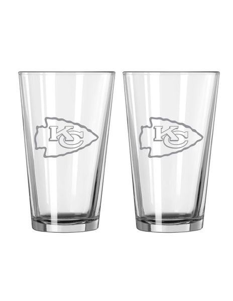 Kansas City Chiefs Pint Glass Set