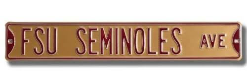 FSU Seminoles Ave Street Sign