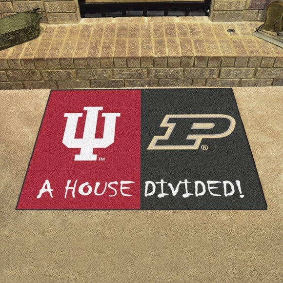 Indiana University/Purdue University House Divided Mat