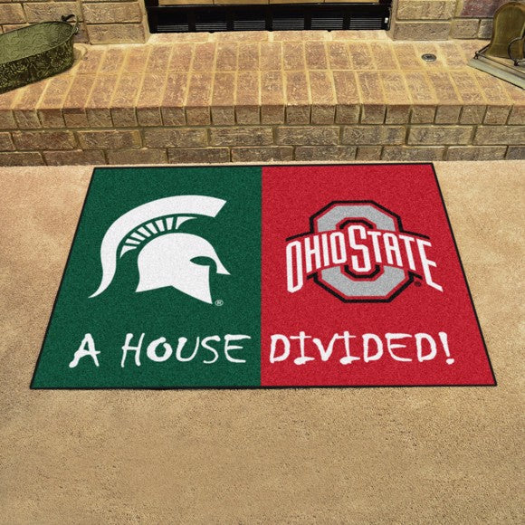 Michigan State University/Ohio State University House Divided Mat