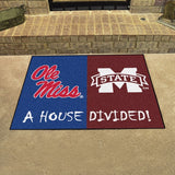 Ole Miss / Mississippi State University House Divided Mat