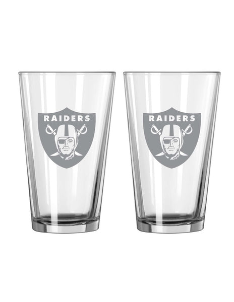 Las Vegas Raiders Pint Glass Set