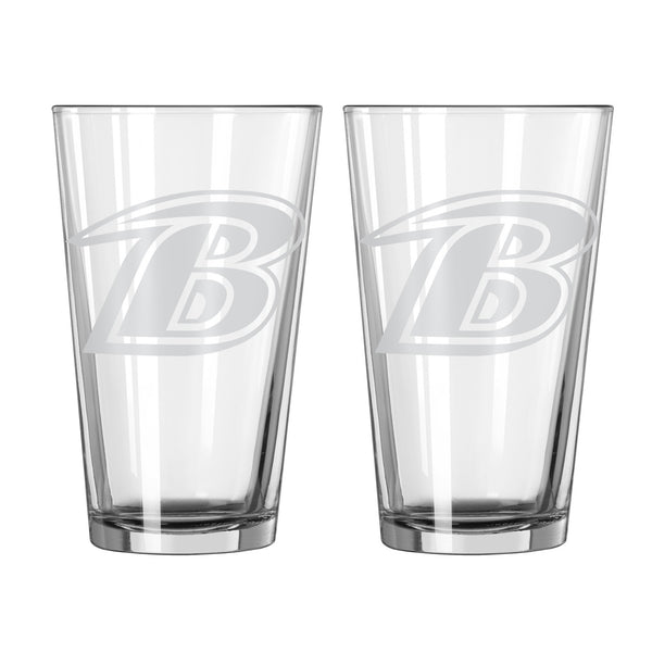 Baltimore Ravens Pint Glass Set