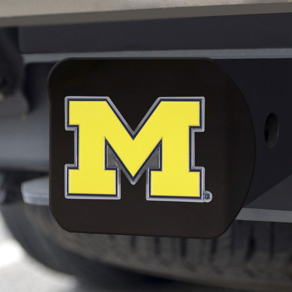 University of Michigan Hitch Cover Color-Black