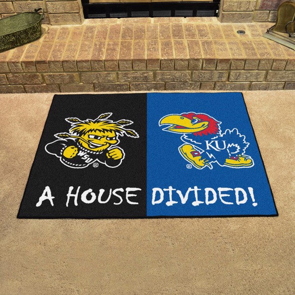 Wichita State University/University of Kansas House Divided Mat
