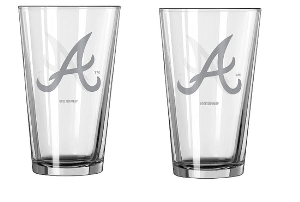 Atlanta Braves Pint Glass Set