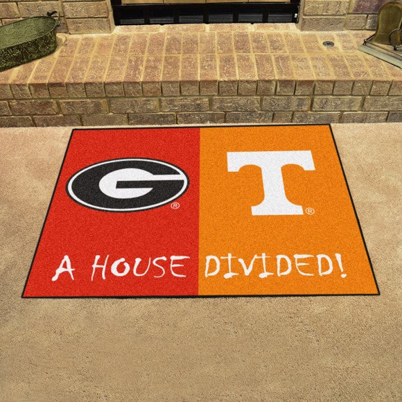 University of Georgia/University of Tennessee House Divided Mat