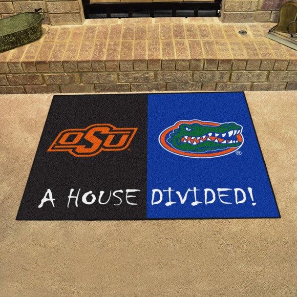 Oklahoma State University / University of Florida House Divided Mat