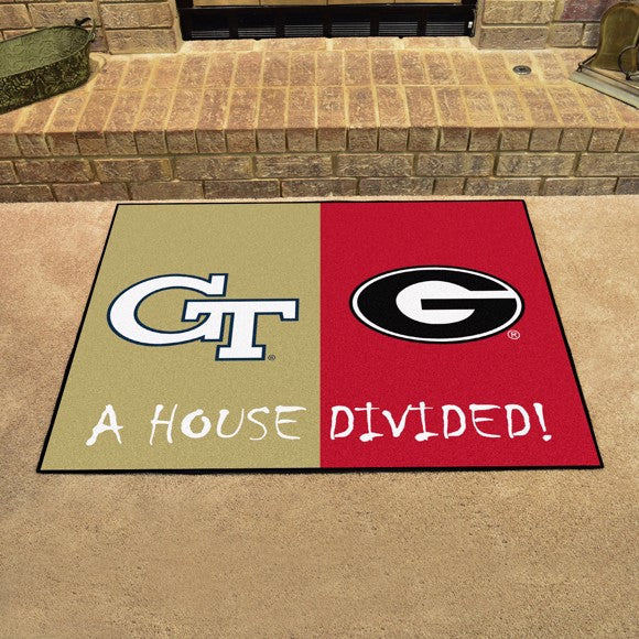 Georgia Tech/University of Georgia House Divided Mat