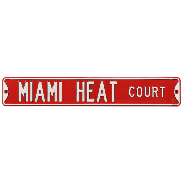 Miami Heat Court Street Sign