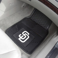 San Diego Padres Heavy Duty 2pc Vinyl Car Mats