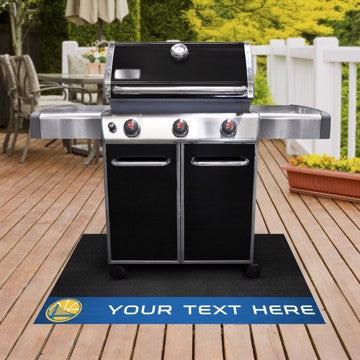 Golden State Warriors Personalized Grill Mat